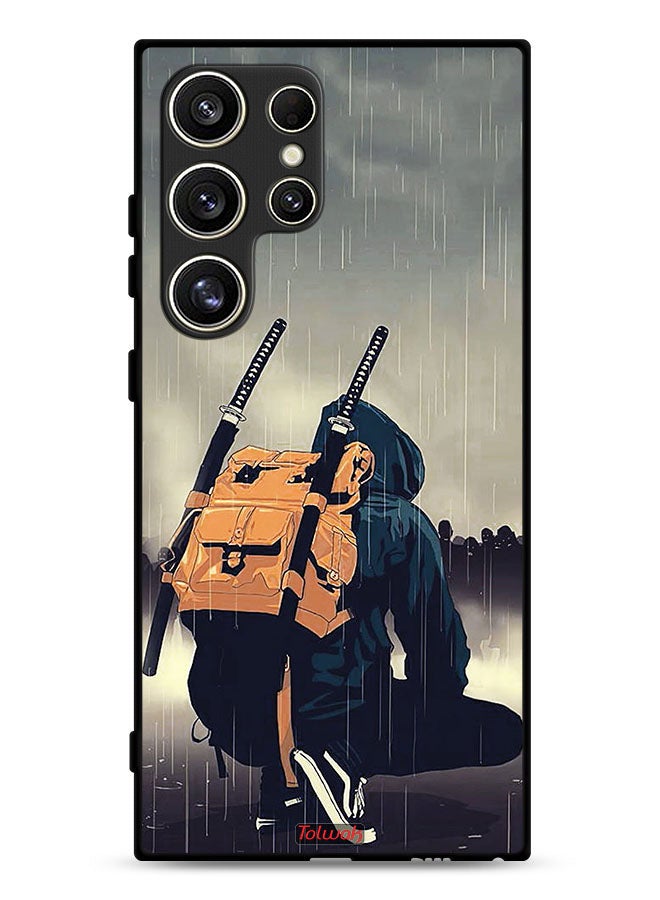 Tolwak Samsung Galaxy S24 Ultra 5G Protective Case Cover Sword Samurai Digital Art - Image 1