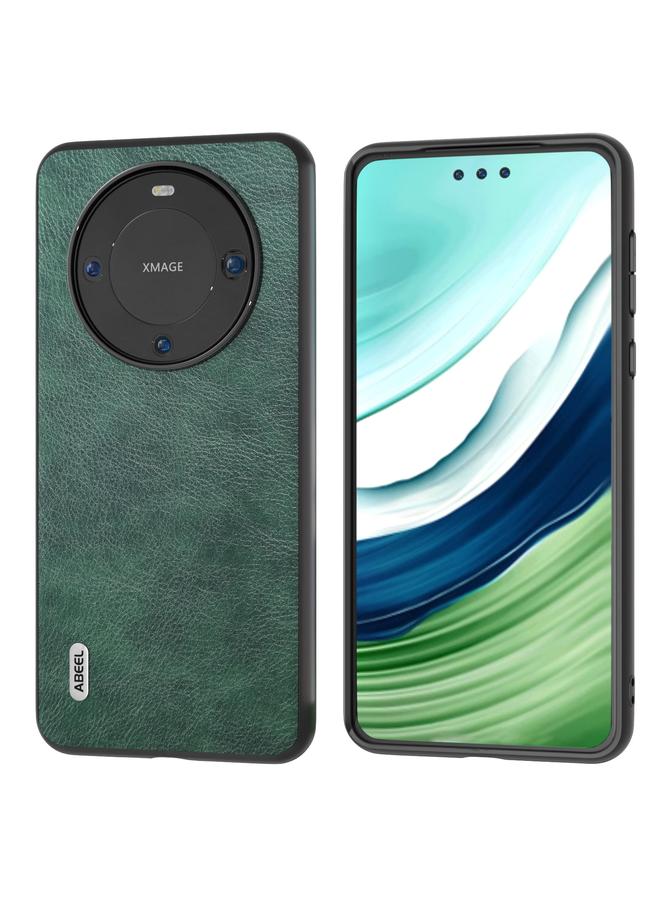 اس-توب حافظة لهاتف هواوي ميت 60 ABEEL مزدوجة اللون من نسيج Lichi PU - Image 1