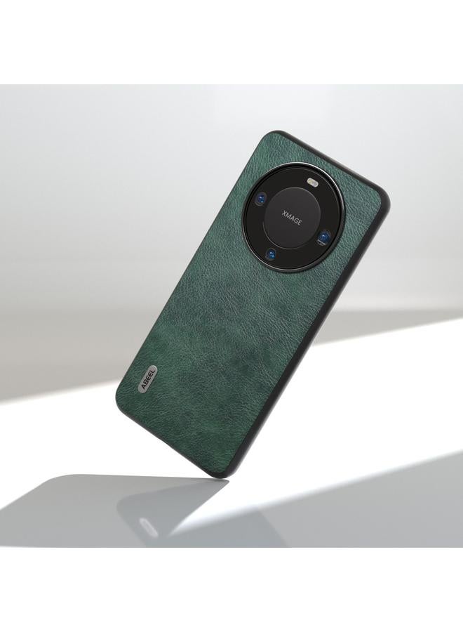 اس-توب حافظة لهاتف هواوي ميت 60 ABEEL مزدوجة اللون من نسيج Lichi PU - Image 3