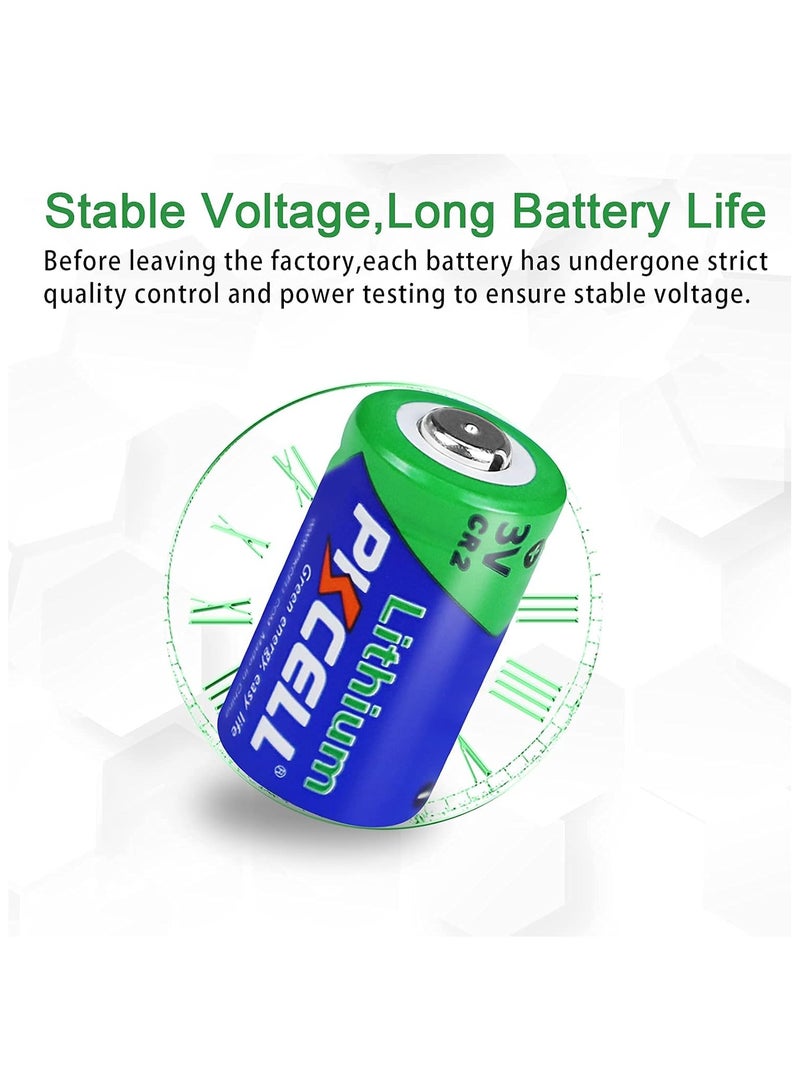 بي كي سيل 8-Pieces PKCELL CR2 Lithium 3V PHOTO Batteries - Image 2