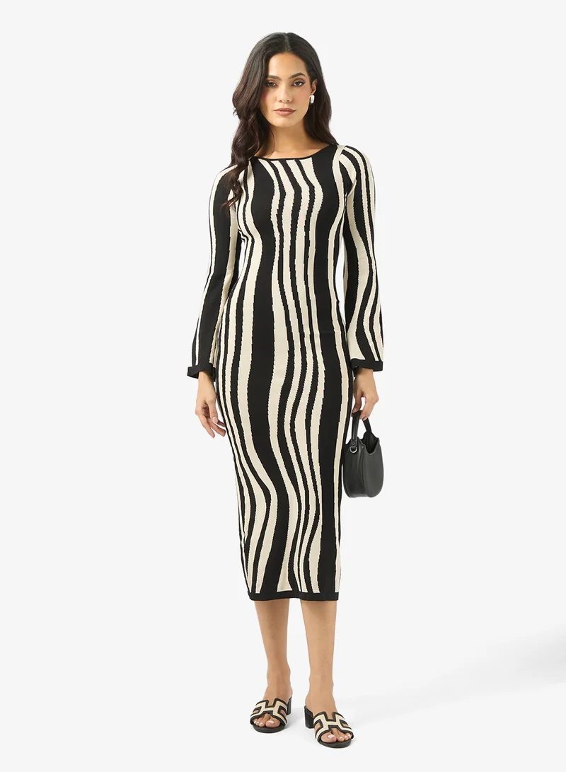 Ella  Printed Shift Dress for Women | Best Price UAE