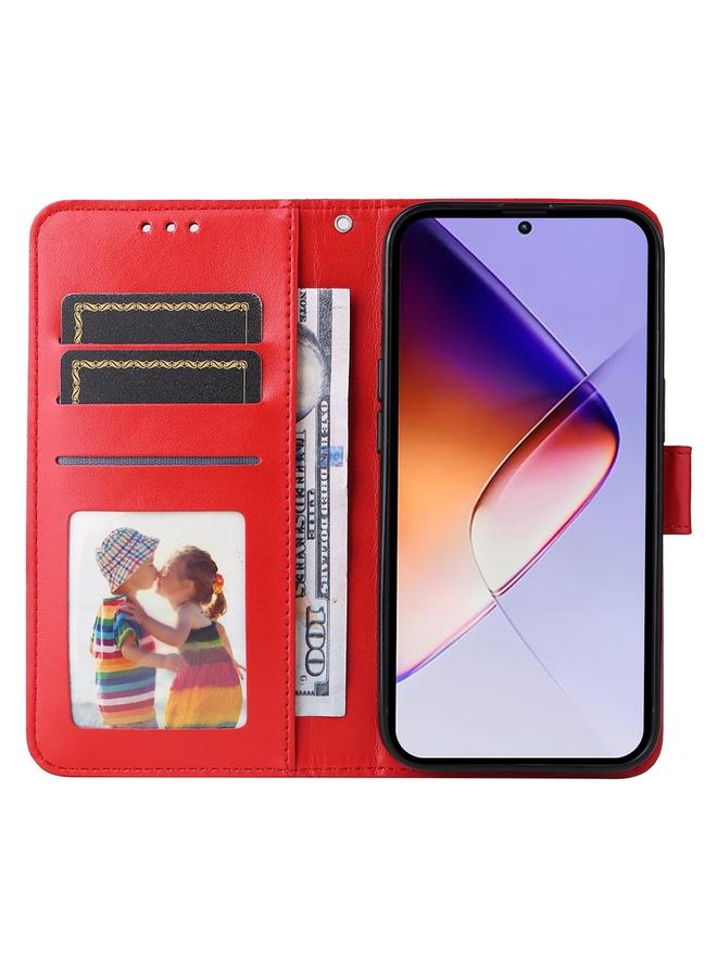 زبون جراب لهاتف Infinix Note 40 5G مصنوع من الجلد المنقوش بنقشة دوار الشمس - Image 4