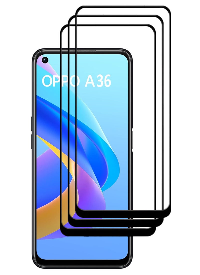 ACLIX 3 Pieces Antistatic ESD Dustproof Premium Quality High Definition Tempered Glass Screen Protector Designed For Oppo A36 - Image 1