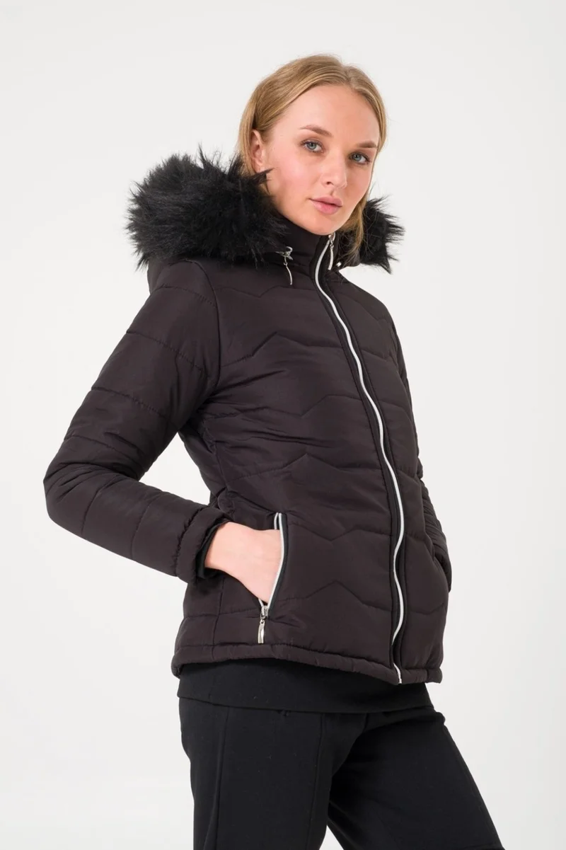 Barbora Women's Daily Shearling Puffer Coat 807S