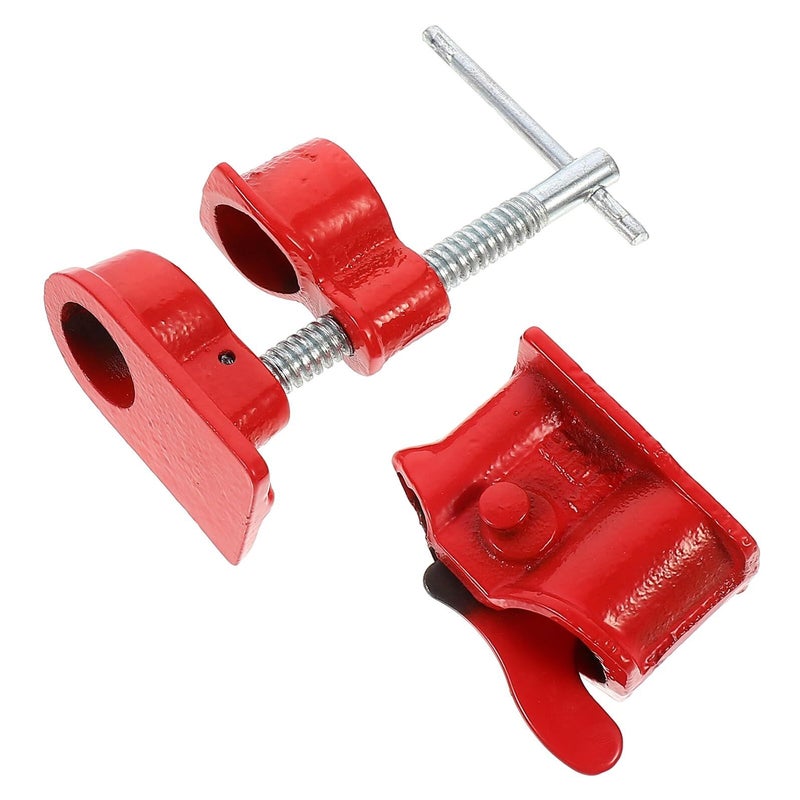 Kisangel Heavy Duty 1 2 Inch Pipe Clamp Carpenter Wood Gluing Quick Release Clamp For Woodworking And DIY Projects - Image 2