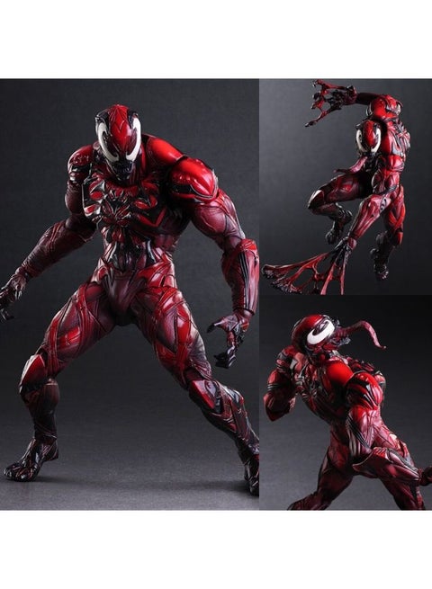 Spider-Man Iron Man Deadpool Batman Captain America Venom Model Reformed The Avengers-Color:Red Venom 27cm