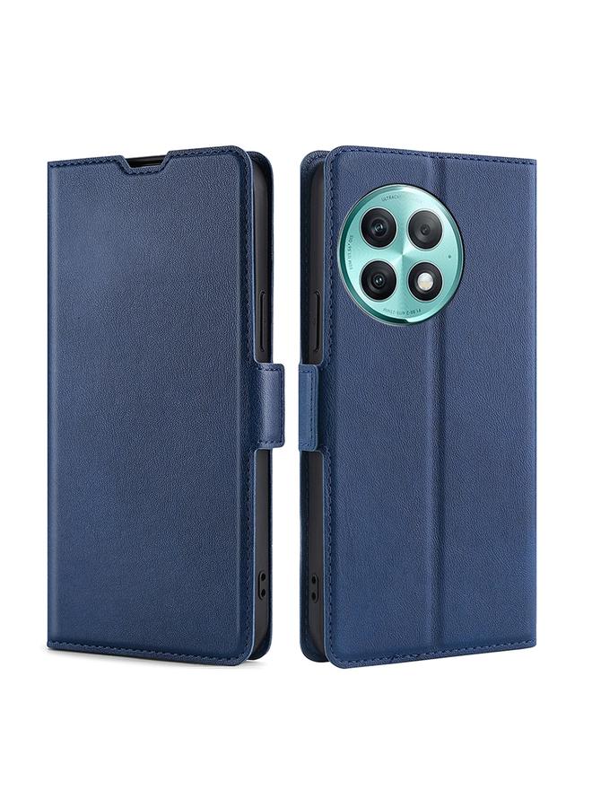 اس-توب جراب هاتف OnePlus Ace 2 Pro فائق النحافة مصنوع من الجلد مع إبزيم جانبي قابل للطي أفقيًا - Image 1