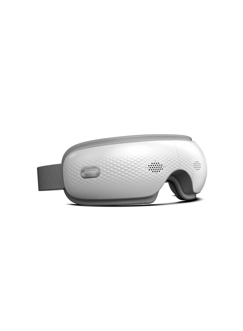 SKG Premium‑Grade Eye Massager ES300 White, Wide Double‑Layer Airbag Massage, Built‑in Bluetooth Music, Foldable Lightweight Ergonomic Design, Portable for Home & Travel - Image 2
