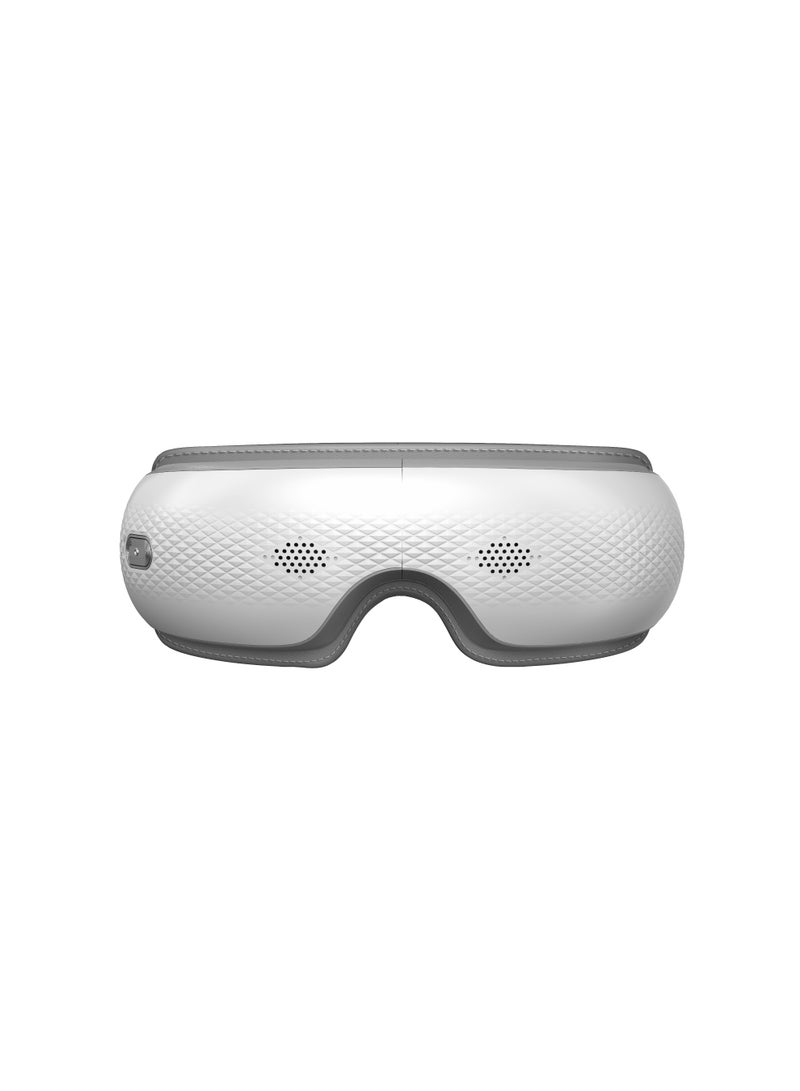 SKG Premium‑Grade Eye Massager ES300 White, Wide Double‑Layer Airbag Massage, Built‑in Bluetooth Music, Foldable Lightweight Ergonomic Design, Portable for Home & Travel - Image 4