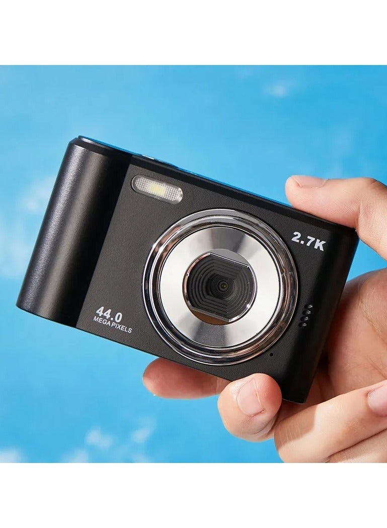 Generic Mini Digital Camera 2.7K Ultra HD 2.88 Inch LCD 44 MP Rechargeable Digital Video Camera Pocket Vlogging Camera Kids Cameras with 16X Digital Zoom for Beginner Photography.  - Image 1