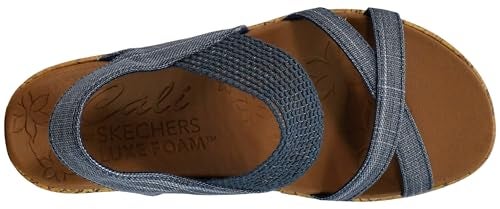 SKECHERS صندل سكيشرز كالي النسائي بيفرلي - هاي تي بيدج، كحلي، 11 M US - Image 5