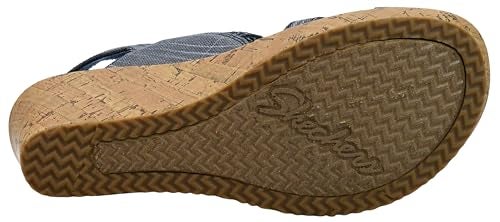SKECHERS صندل سكيشرز كالي النسائي بيفرلي - هاي تي بيدج، كحلي، 11 M US - Image 4