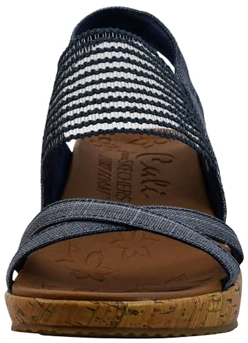 SKECHERS صندل سكيشرز كالي النسائي بيفرلي - هاي تي بيدج، كحلي، 11 M US - Image 2