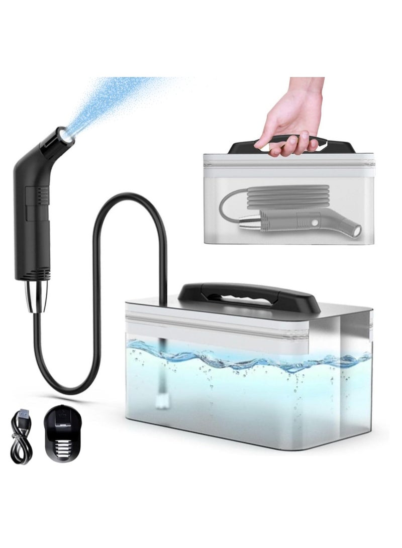 Portable Bidet Sprayer Kit with 2.3L Water Tank – Rechargeable, Travel Friendly, Foldable Design – Personal Hygiene Cleaner for Muslims, Baby & Elderly – Electric Toilet Washer - Image 1