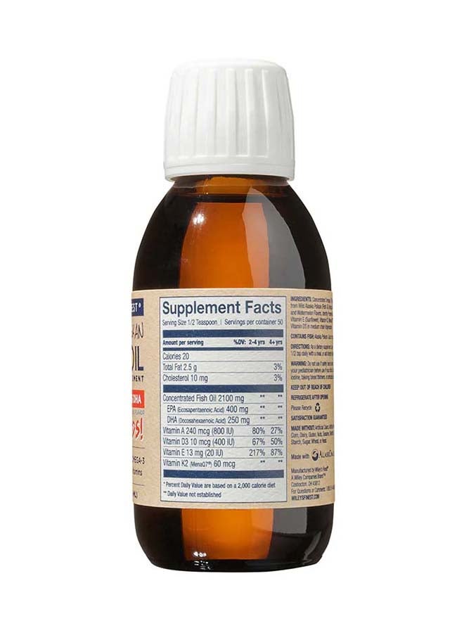 Wiley's Finest Wild Alaskan Beginner's DHA - Liquid Fish Oil Supplement for Kids Ages 1 and Up - 650mg of EPA and DHA Omega-3s - Strawberry Watermelon Flavor - 4.23 Oz (50 Servings) - Image 2