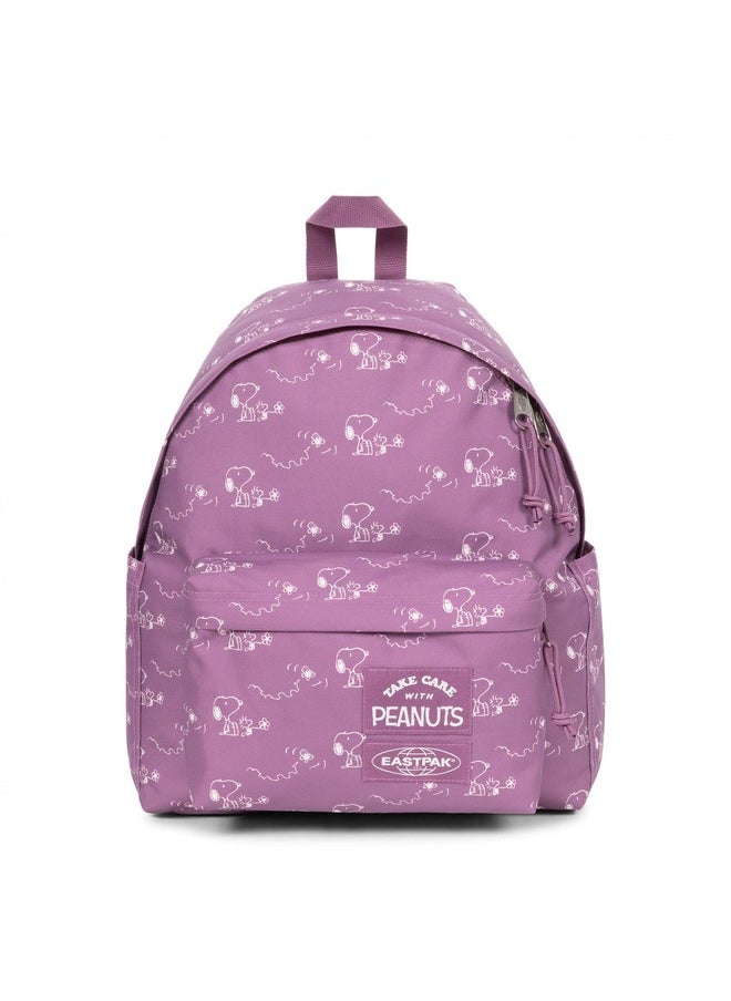 EASTPAK Day Pak'R Peanuts Pink Medium Backpack With Bottle Holder And Laptop Sleeve  - Image 1