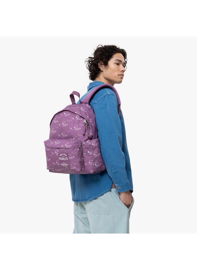 EASTPAK Day Pak'R Peanuts Pink Medium Backpack With Bottle Holder And Laptop Sleeve  - Image 4