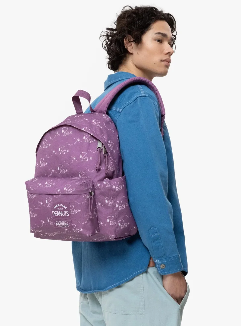 Eastpak  Day Pak'R Medium Unisex Backpack (With Bottle Holder & Laptop Sleeve) - Peanuts Pink  | Best Price UAE