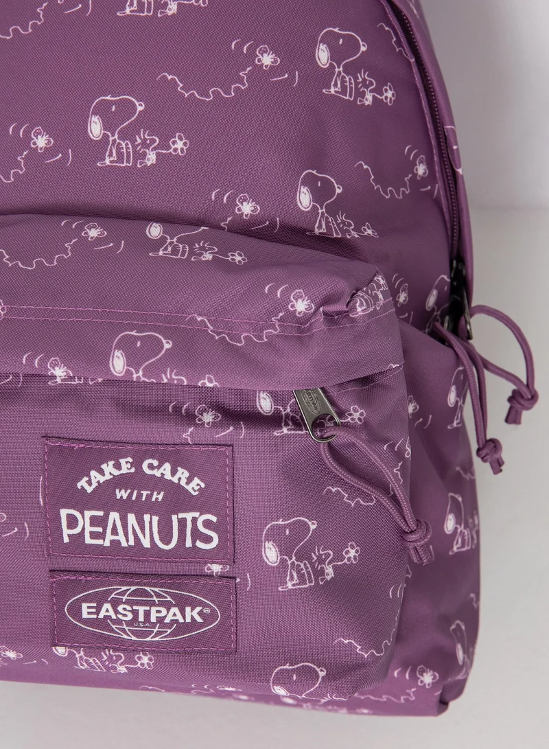 Eastpak  Day Pak'R Medium Unisex Backpack (With Bottle Holder & Laptop Sleeve) - Peanuts Pink  | Best Price UAE
