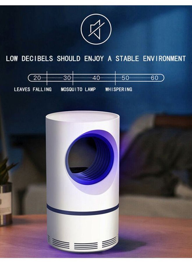 بيوينتي مصباح قاتل البعوض الكهربائي أبيض/أرجواني 12x21.5x12سم - Image 3