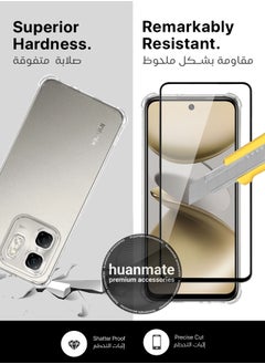 huanmate 2 in 1 Infinix Smart 9 Protection Pack - Ultra Clear Shockproof Case & Edge-to-Edge Screen Protector, 360 Degree Protection, Back Cover & Screen Protector for Infinix Smart 9  - Image 5