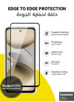 huanmate 2 in 1 Infinix Smart 9 Protection Pack - Ultra Clear Shockproof Case & Edge-to-Edge Screen Protector, 360 Degree Protection, Back Cover & Screen Protector for Infinix Smart 9  - Image 4