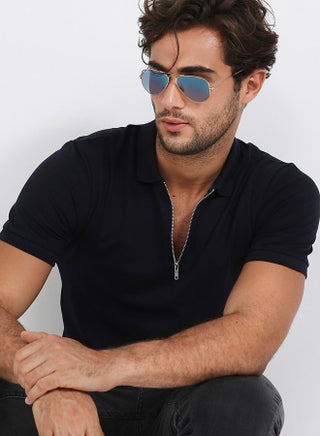 Men UV Protection Aviator Sunglasses - RB3025 - Lens Size: 58 mm - Gold - view 4