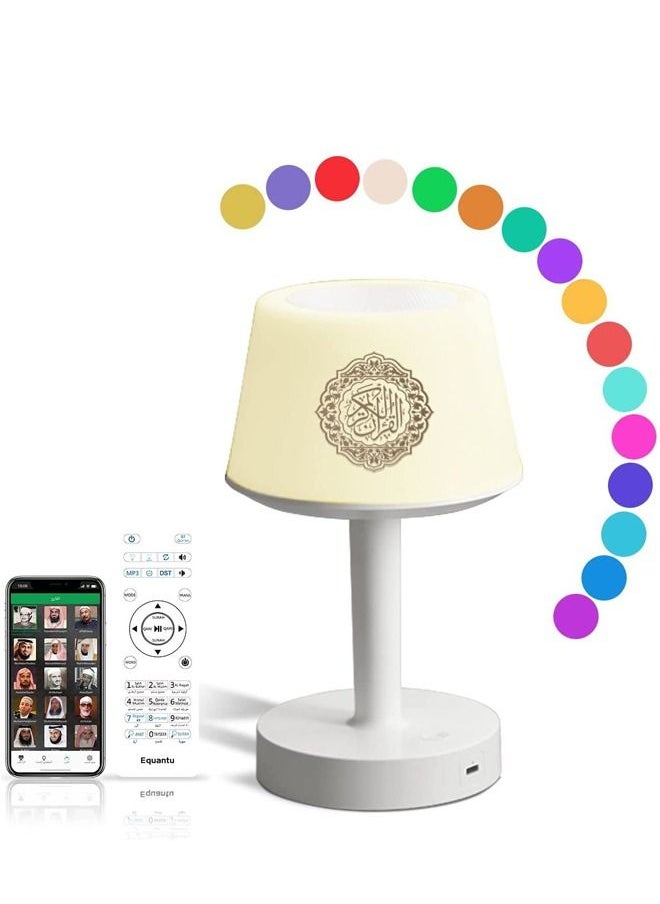 PADOM - Padom Table Lamp Quran Speaker - Muslim Bluetooth Speaker Digital APP Remote Control Night Light Desk Lamp for Kids , Ramadan Gifts Home Decoration Table Lamp - Image 1