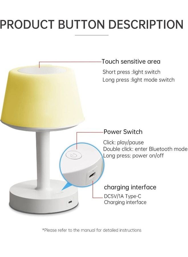 PADOM - Padom Table Lamp Quran Speaker - Muslim Bluetooth Speaker Digital APP Remote Control Night Light Desk Lamp for Kids , Ramadan Gifts Home Decoration Table Lamp - Image 1