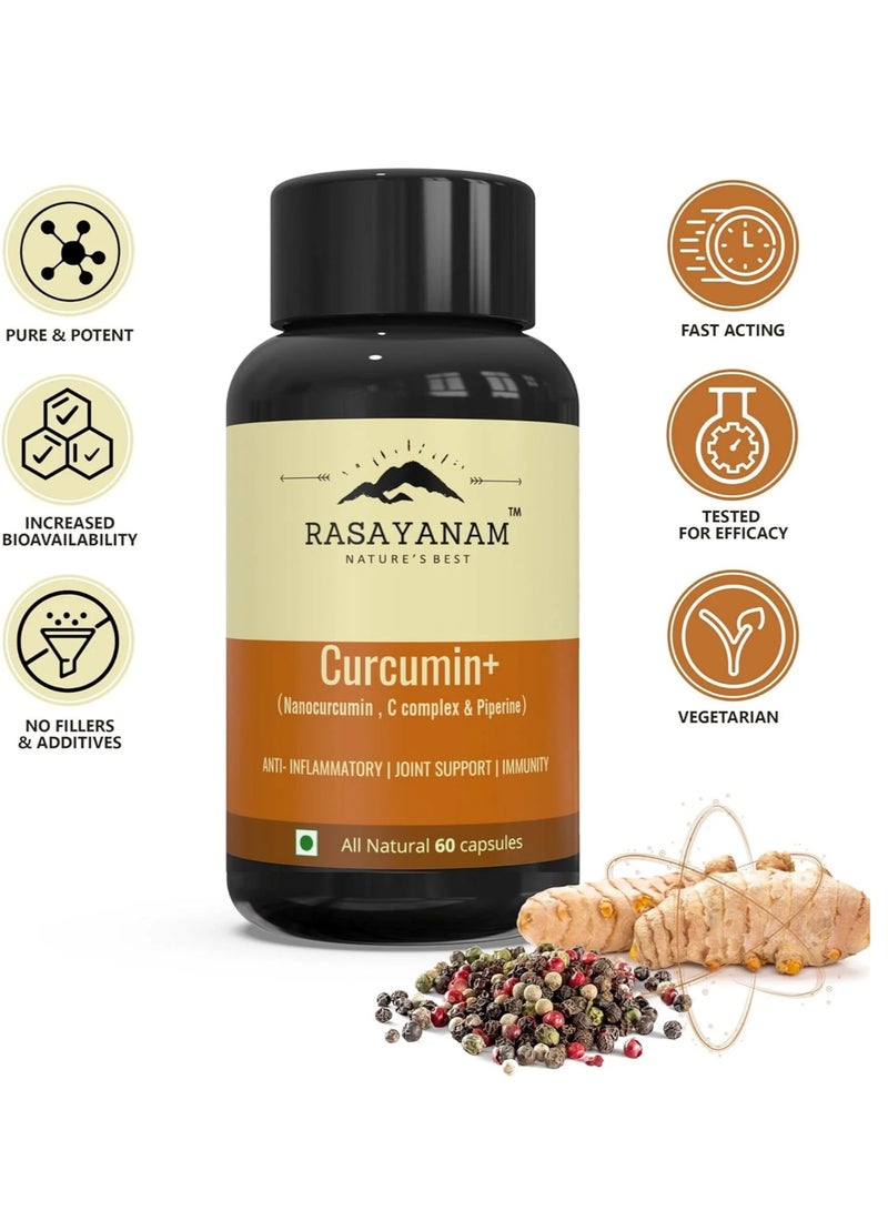 Rasayanam Curcumin+ 1500Mg  60 Capsules - Image 2