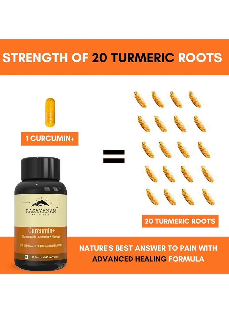 Rasayanam Curcumin+ 1500Mg  60 Capsules - Image 3
