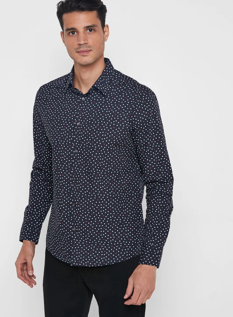 BURTON Spade Print Slim Fit Shirt