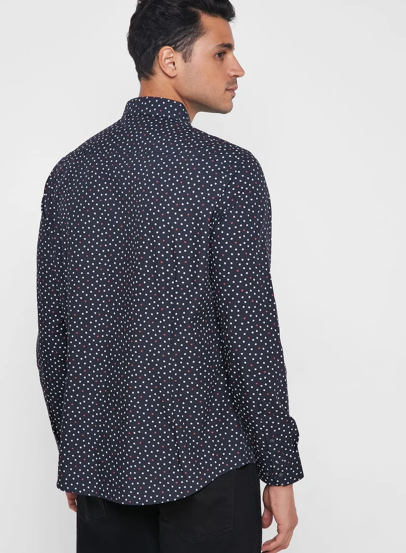 BURTON Spade Print Slim Fit Shirt
