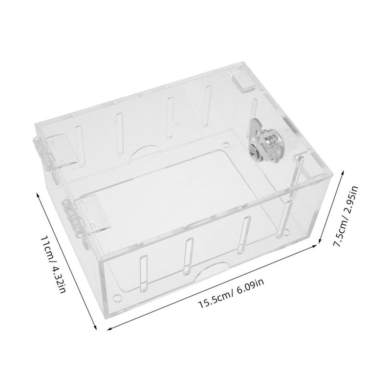 Thermostat Protector Box With Lock Acrylic Wall Guard Cover 6x4.3 Inches For Commercial And Residential Hvac Protection - Image 3