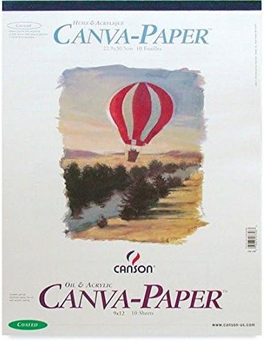 CANSON Canson Artist Foundation Series CanvaPaper Pad Primed for Oil or Acrylic Paints Top Bound 136 Pound 9 x 12 Inch 10 Sheets 9 x 12 0  - Image 5