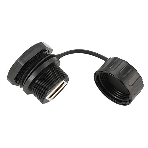 ANMBEST 2PCS HDMI Waterproof Connector, M25 Panel Mounting Female to Female HDMI Bulkhead Coupler with Waterproof Dust Cap - Image 2