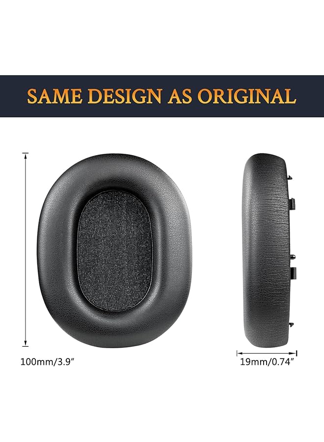 erorex Protein Leather Replacement Earpads For Sony Wh 1000Xm5 Wh1000Xm5 Noise Canceling Headphones Ear Pads Cushions With Noise Isolation Memory Foam Added Thickness Gray - Image 4