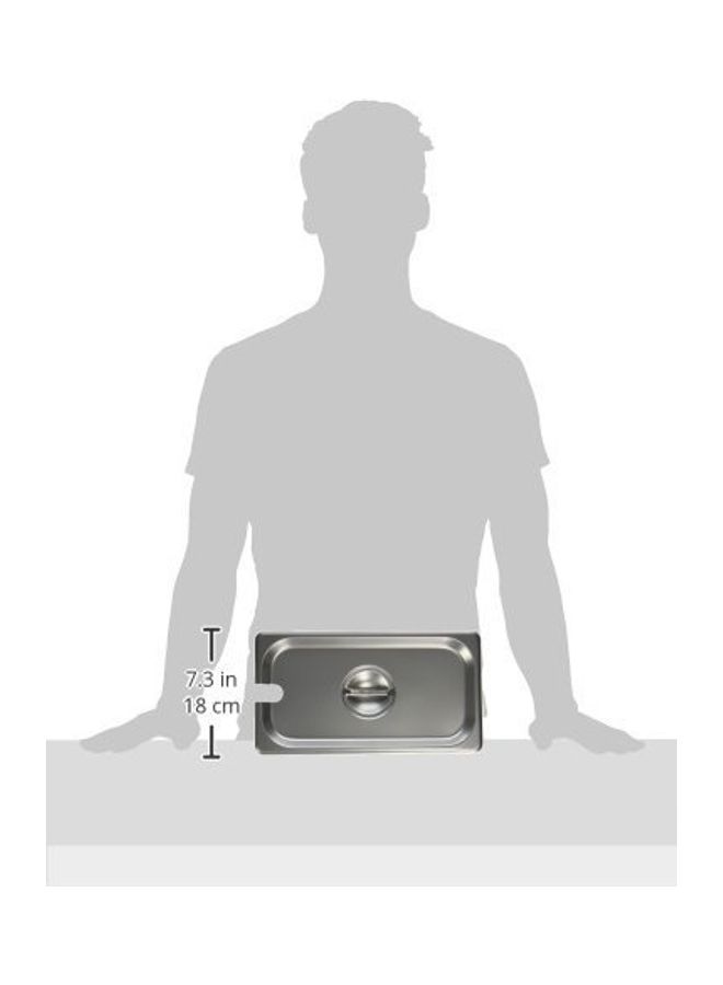 Winco 1/3 Slotted Pan Cover, Medium - Image 2