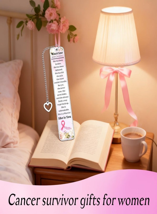 Aeonovs Breast Cancer Survivor Bookmark, Breast Cancer Gifts for Woman, End of Chemo Comfort Gift for Warrior, Cancers Gifts for Women Age 30s, Gift for Patients Women - Image 2