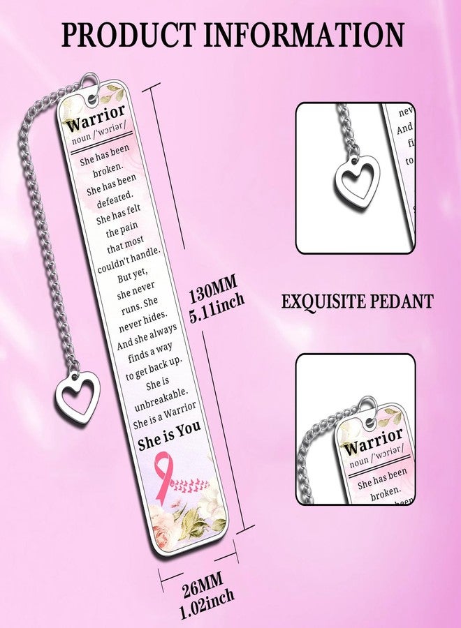 Aeonovs Breast Cancer Survivor Bookmark, Breast Cancer Gifts for Woman, End of Chemo Comfort Gift for Warrior, Cancers Gifts for Women Age 30s, Gift for Patients Women - Image 3