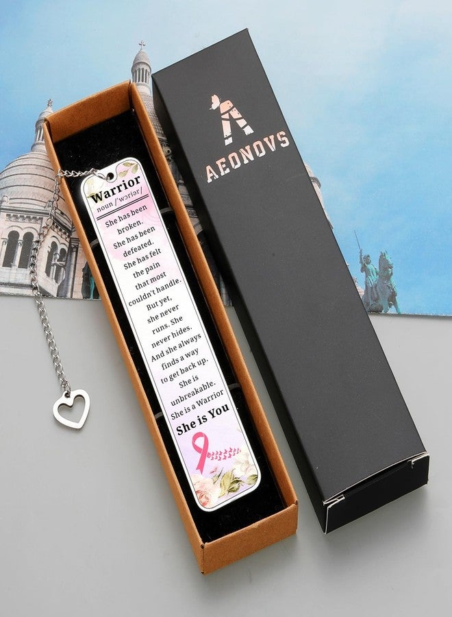 Aeonovs Breast Cancer Survivor Bookmark, Breast Cancer Gifts for Woman, End of Chemo Comfort Gift for Warrior, Cancers Gifts for Women Age 30s, Gift for Patients Women - Image 5