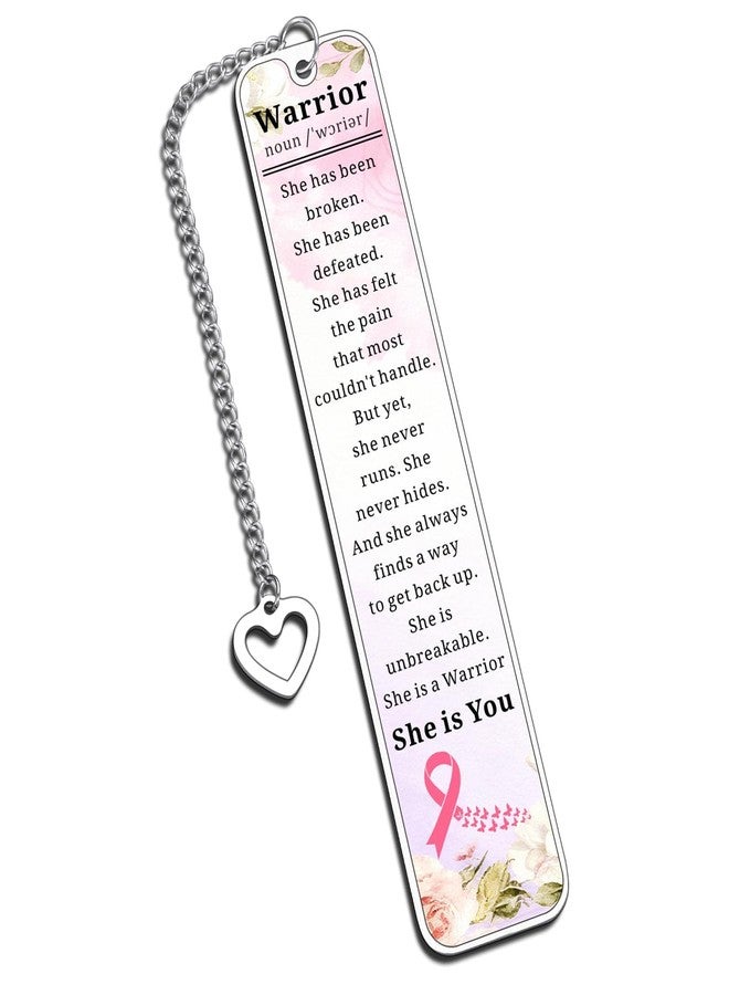 Aeonovs Breast Cancer Survivor Bookmark, Breast Cancer Gifts for Woman, End of Chemo Comfort Gift for Warrior, Cancers Gifts for Women Age 30s, Gift for Patients Women - Image 1