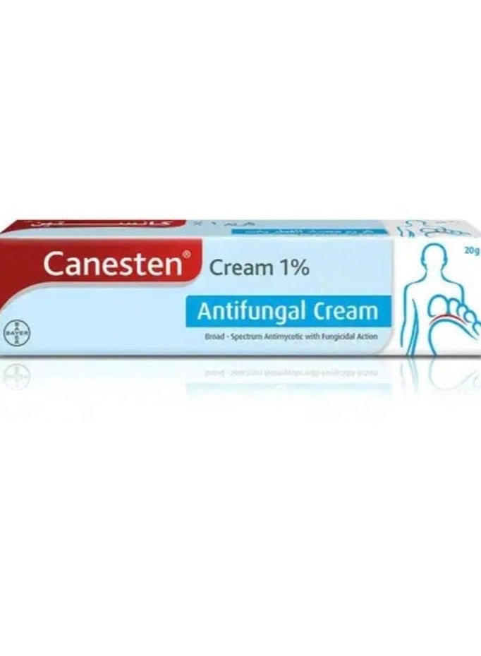 Canesten Antifungal Cream 20g is an antifungal cream that stops the growth and spread of bacteria and fungal cells that infect the skin. It consists of 1% clotrimazole This medicinal cream is used to
