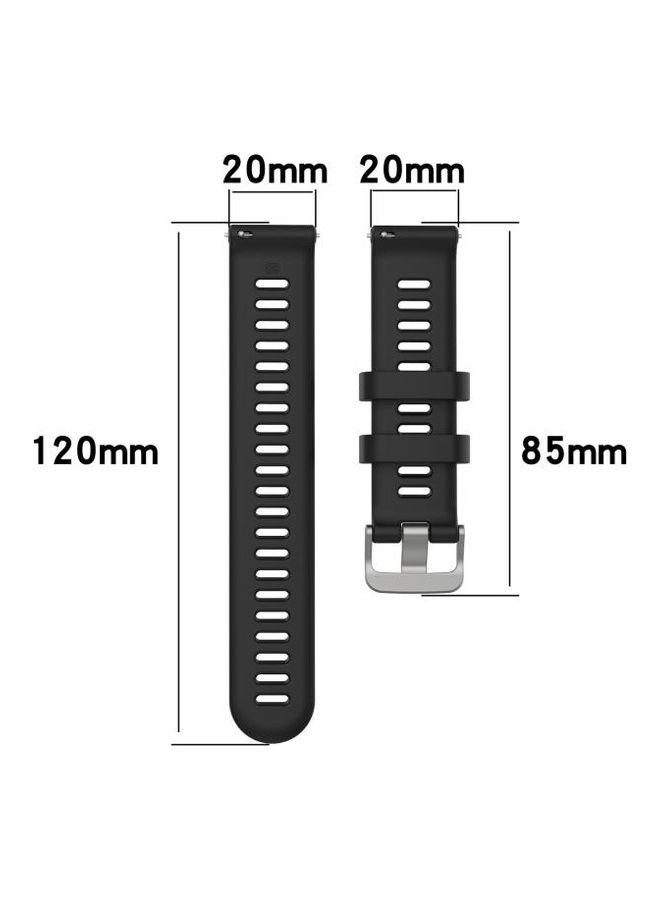 NIBEMINENT Twill Silicone Strap Watchband Replacement For Garmin Forerunner 158/55 Orange - Image 4