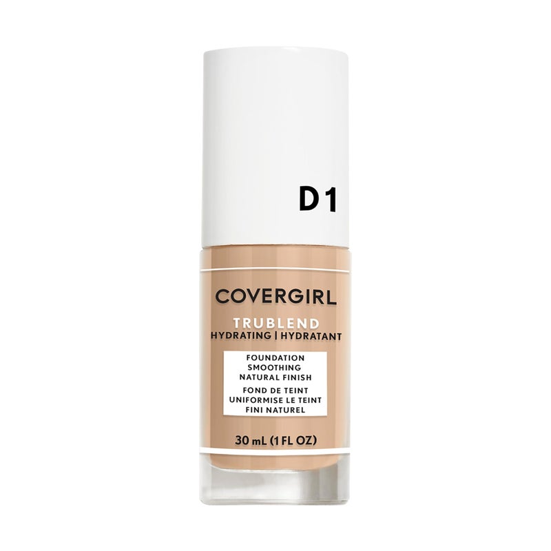 COVERGIRL truBlend Liquid Foundation Makeup Creamy Beige D1, 1 oz (packaging may vary) - Image 1