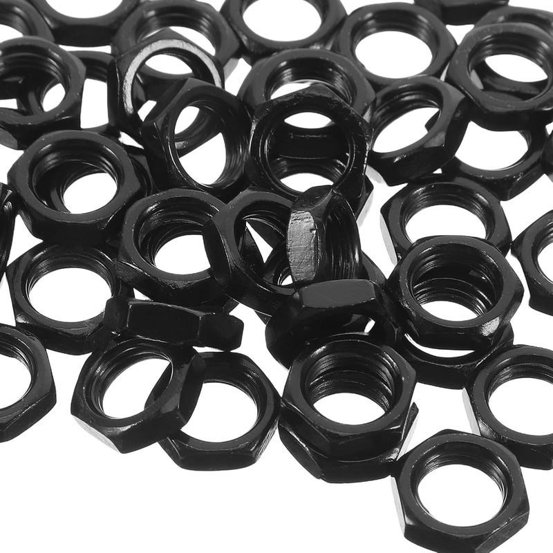 50pcs M10x1.0 Fine Thread Iron Hexagon Lock Nuts Light Fixture Fasteners Ceiling Light Cover Nuts Lamp Parts for DIY Repair and Assembly - Image 3