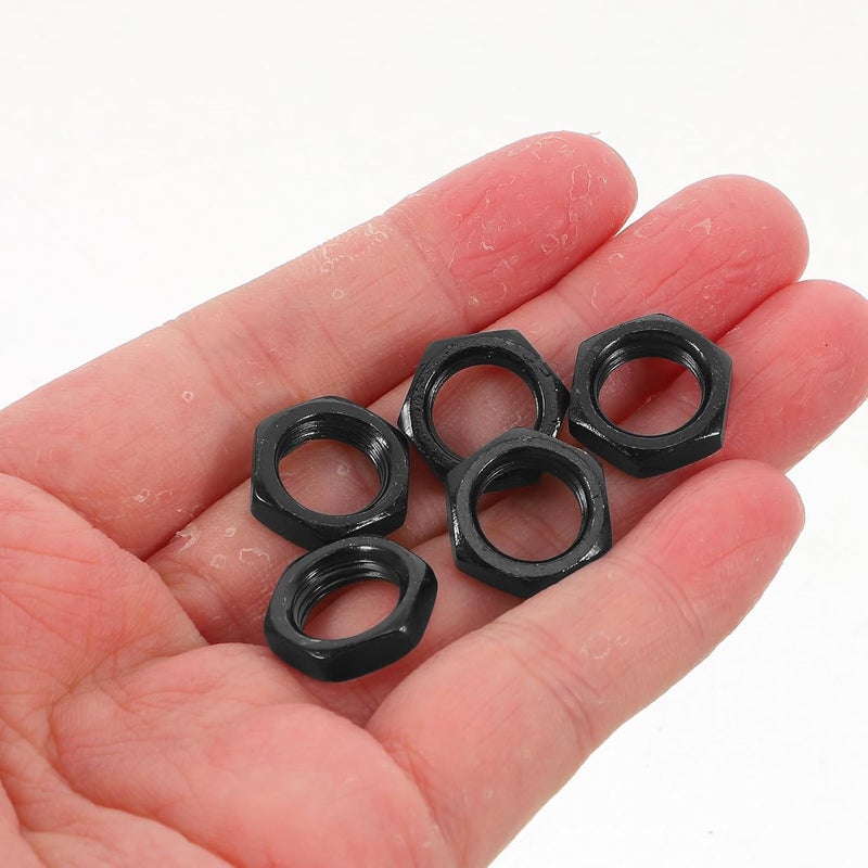 50pcs M10x1.0 Fine Thread Iron Hexagon Lock Nuts Light Fixture Fasteners Ceiling Light Cover Nuts Lamp Parts for DIY Repair and Assembly - Image 4
