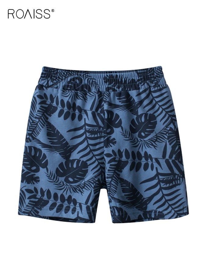 رويس 2 قطعة شورت قطني للأولاد، شورت بخصر مطاطي للأولاد، شورت صيفي غير رسمي، مناسب للارتداء اليومي، الشاطئ، العطلات، السفر أو أي مناسبة - Image 3