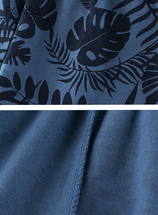 رويس 2 قطعة شورت قطني للأولاد، شورت بخصر مطاطي للأولاد، شورت صيفي غير رسمي، مناسب للارتداء اليومي، الشاطئ، العطلات، السفر أو أي مناسبة - Image 4