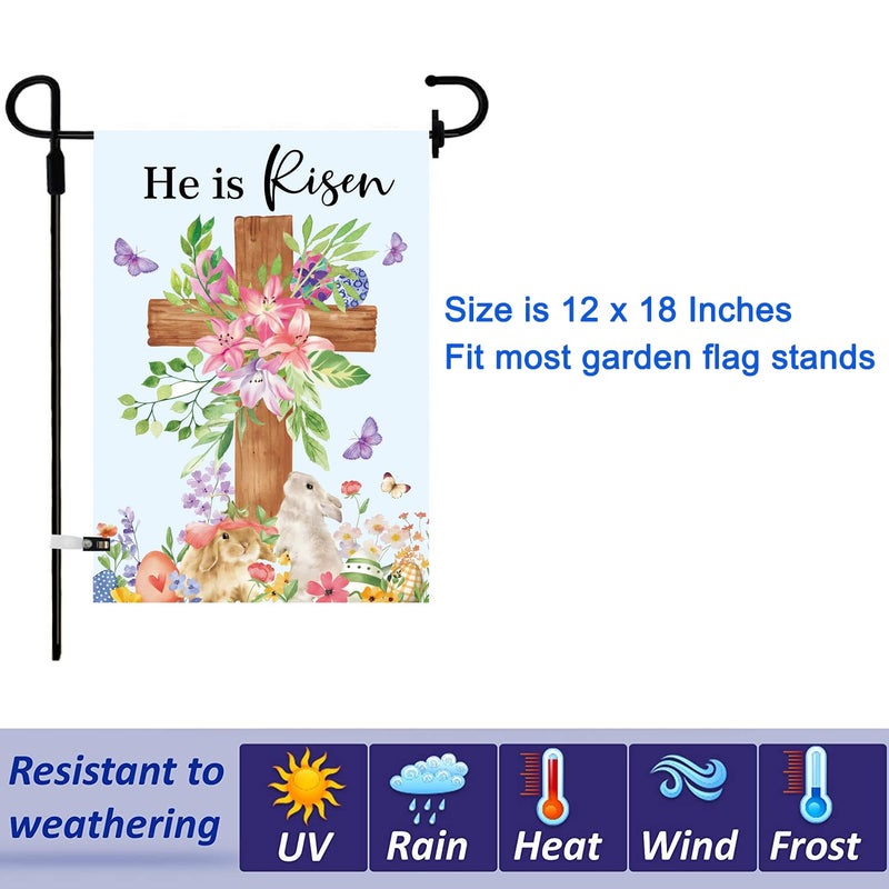 CDLong Seasonal Garden Flag Set of 20 - Double Sided 12 x 18 Inch Small Yard Flags for Outdoor Holiday Decorations, Spring, Easter, Summer, Winter, and All Season Garden Flags for Outside Decor - Image 4